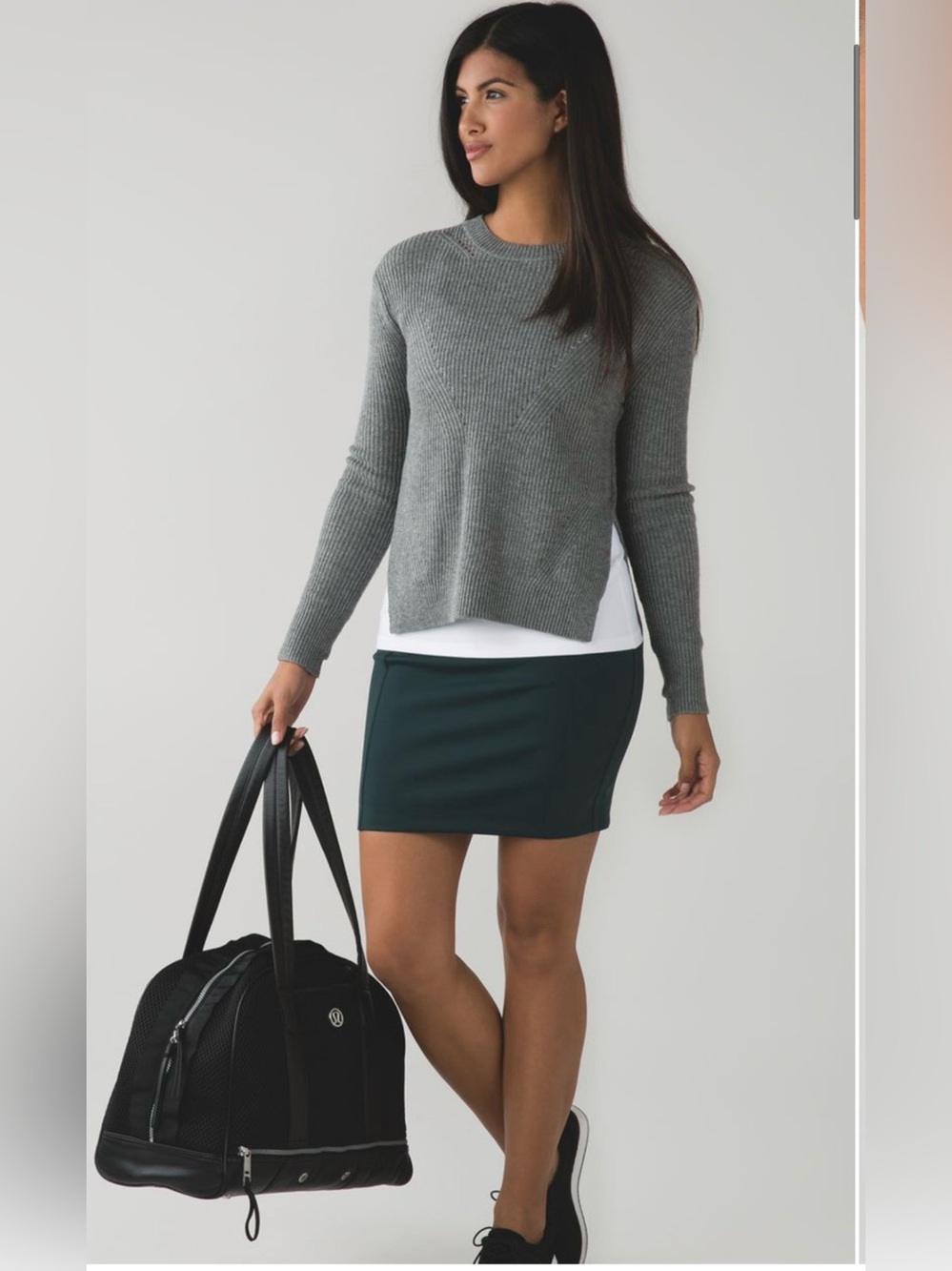 Lululemon &go Cityfarer Skirt Dark Fuel Size 6 | Sweat-Wicking